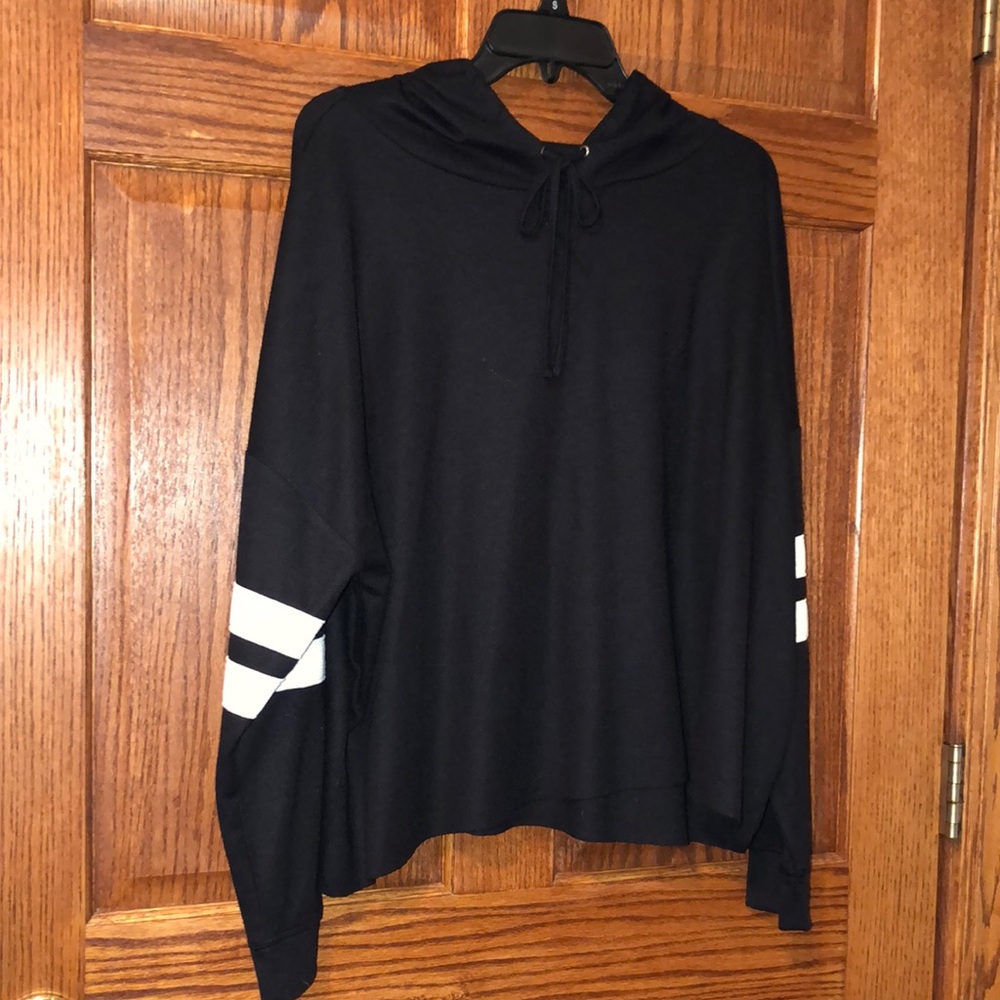 SO Black Hoodie with White Stripes - Picture 10 of 10